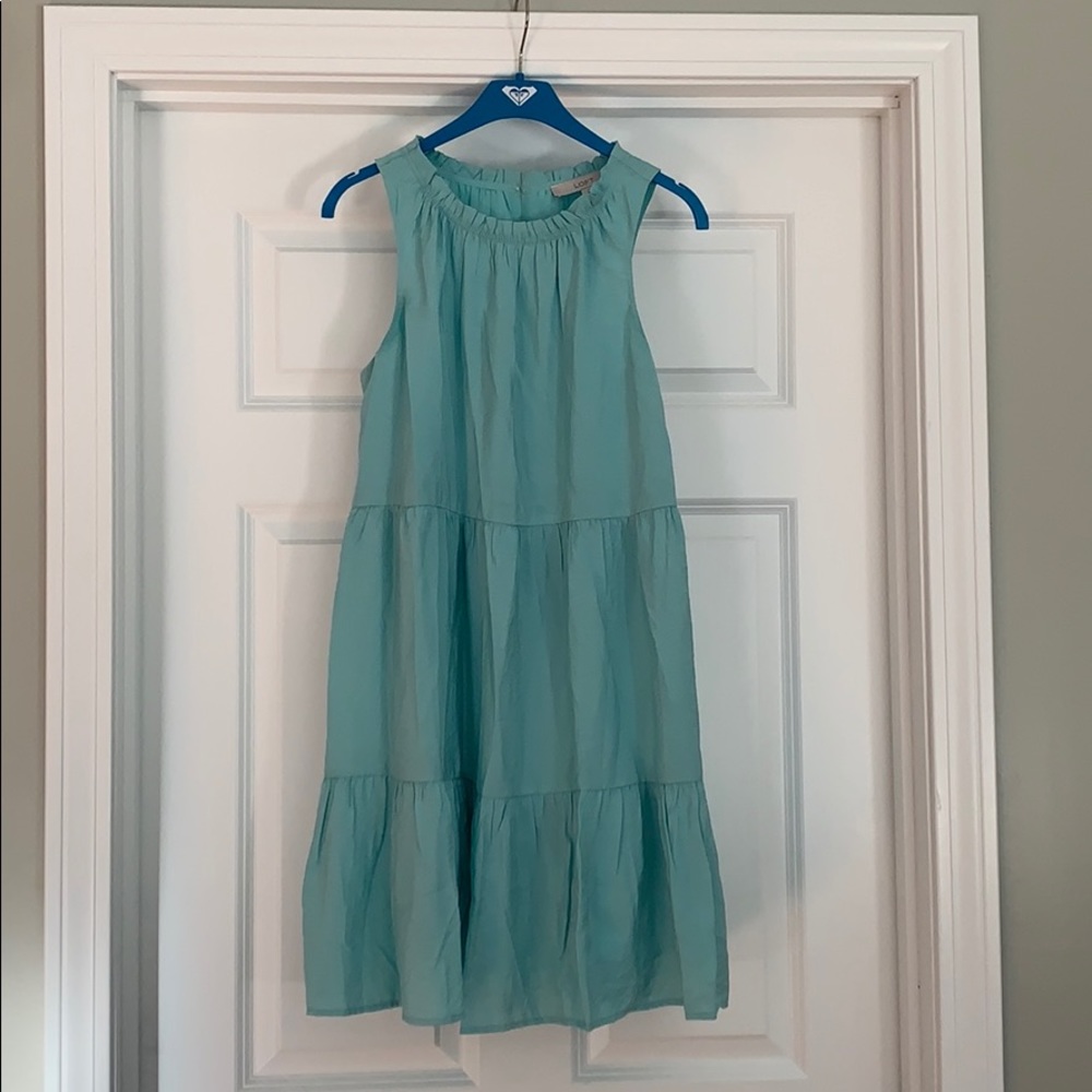 Loft teal dress